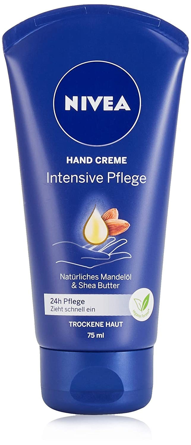 NIVEA Intensive Pflege Hand Creme (75 Ml), Reichhaltige Hautcreme Mit Mandel-Öl Für Intensive Feuchtigkeit, Handpflege Mit Dem Einzigartigen NIVEA Duft