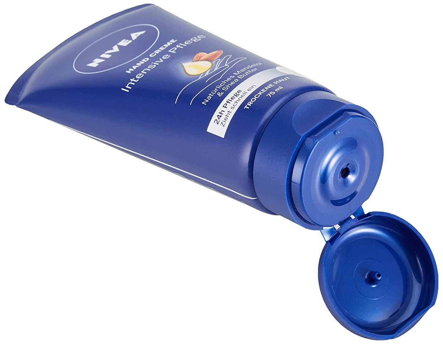 NIVEA Intensive Pflege Hand Creme (75 Ml), Reichhaltige Hautcreme Mit Mandel-Öl Für Intensive Feuchtigkeit, Handpflege Mit Dem Einzigartigen NIVEA Duft